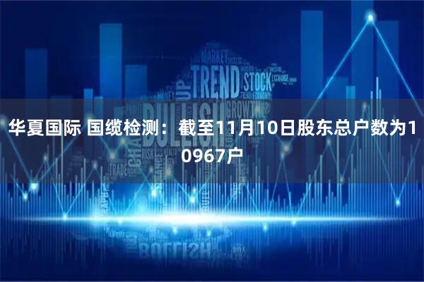 华夏国际 国缆检测：截至11月10日股东总户数为10967户